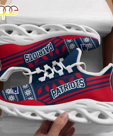 Nfl New England Patriots X-Max Santa Claus Christmas Max Soul Shoes