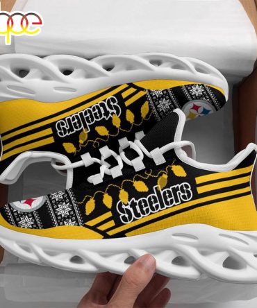 Nfl Pittsburgh Steelers X-Max Santa Claus Christmas Max Soul Shoes
