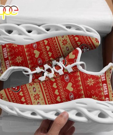 Nfl San Francisco 49Ers X-Max Patterns Christmas Max Soul Shoes