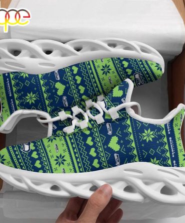 Nfl Seattle Seahawks X-Max Patterns Christmas Max Soul Shoes