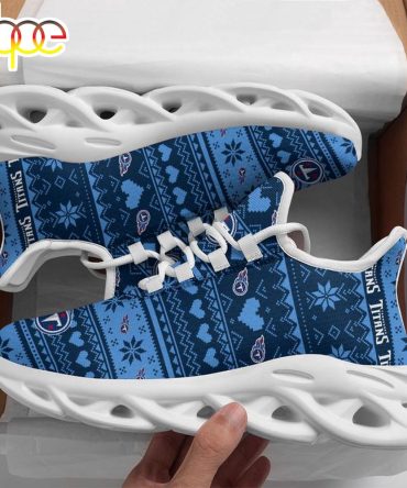 Nfl Tennessee Titans X-Max Patterns Christmas Max Soul Shoes