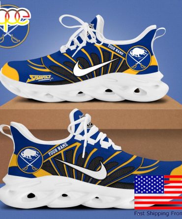Nhl Buffalo Sabres Hockey Logo Custom Name Max Soul Shoes , Hockey Shoes