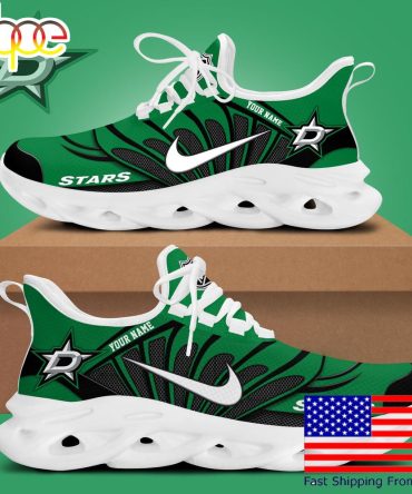 Nhl Dallas Stars Hockey Logo Custom Name Max Soul Shoes , Hockey Shoes