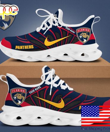 Nhl Florida Panthers Hockey Logo Custom Name Max Soul Shoes , Hockey Shoes