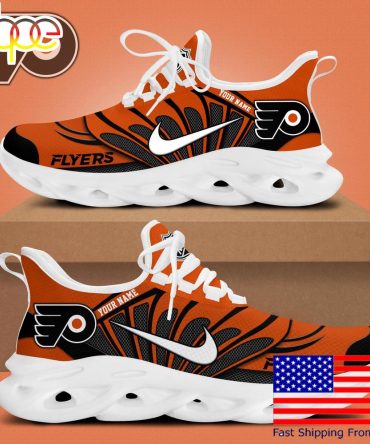 Nhl Philadelphia Flyers Hockey Logo Custom Name Max Soul Shoes , Hockey Shoes
