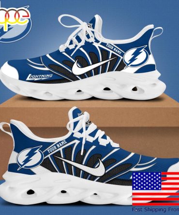 Nhl Tampa Bay Lightning Hockey Logo Custom Name Max Soul Shoes , Hockey Shoes