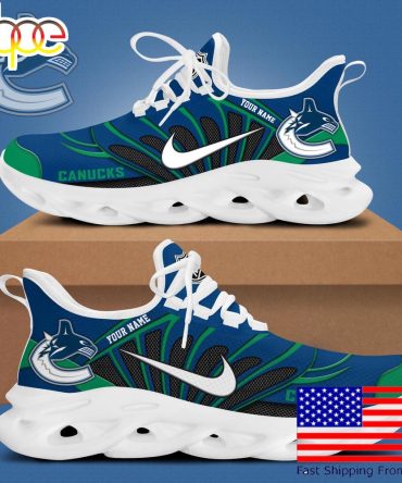 Nhl Vancouver Canucks Hockey Logo Custom Name Max Soul Shoes , Hockey Shoes