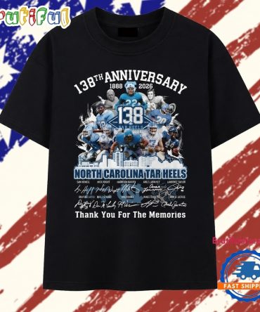 North Carolina Tar Heels 138Th Anniversary 1888 2026 Signatures T Shirt