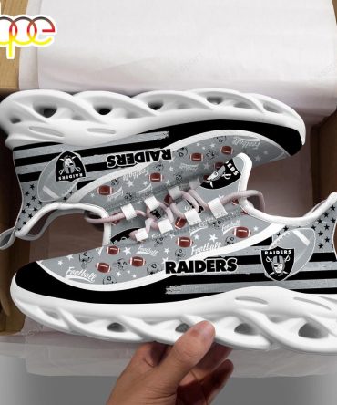 Oakland Raiders Nfl Clunky Sport Max Soul Shoes New Design For Fans
