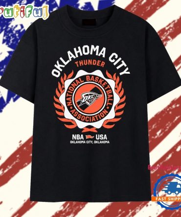 Oklahoma City Thunder National Basketball Association Logo T Shirt