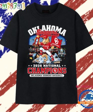 Oklahoma Sooners 2026 National Champions Men’S College World Series Baseball T Shirt