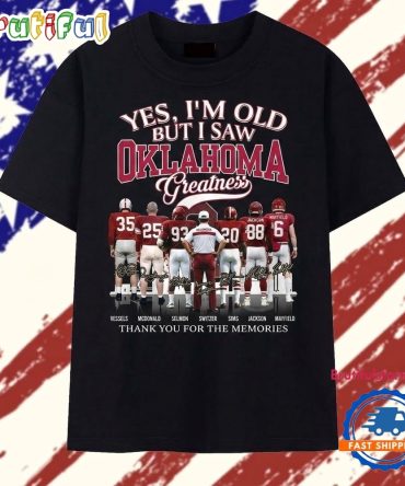 Oklahoma Sooners Football Greatness Legends Signatures Vintage T Shirt