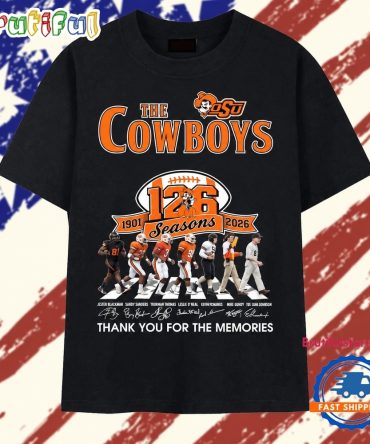 Oklahoma State Cowboys 126 Seasons Abbey Road Signatures T Shirt