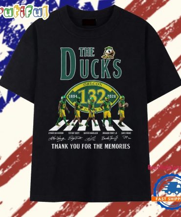 Oregon Ducks 132Nd Anniversary 1894 2026 Abbey Road Signatures T Shirt