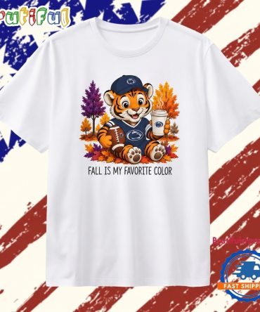 Penn State Nittany Lions Tiger Fall Is My Favorite Color T Shirt