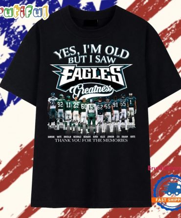 Philadelphia Eagles Greatness Legends Signatures Football T Shirt