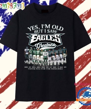 Philadelphia Eagles Greatness Legends Signatures Vintage Football T Shirt