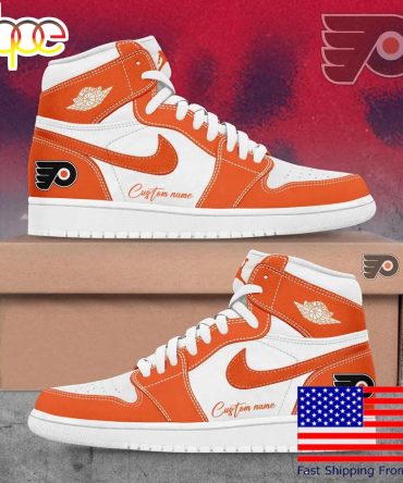 Philadelphia Flyers Custom Name For Fans Air Jordan 1 Shoes, Mens Running Shoes