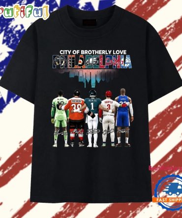 Philadelphia Sports Teams Union Flyers Eagles Phillies 76Ers Graphic T Shirt