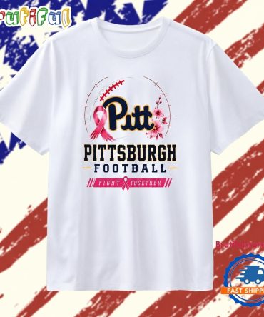 Pittsburgh Panthers Football Pitt Fight Together Breast Cancer Awareness T Shirt