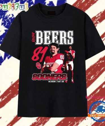 Rocky Beers 81 Oklahoma Sooners Tight End T Shirt