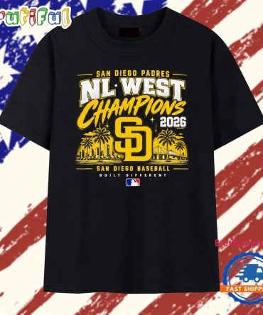 San Diego Padres 2026 Nl West Champions Built Different T Shirt