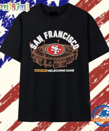 San Francisco 49Ers 2026 Nfl Melbourne Game T Shirt