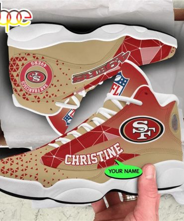 San Francisco 49Ers Nfl Personalized Jordan 13 Shoes  Gift For Fans Sport