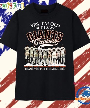 San Francisco Giants Greatness Legends Signatures Vintage Graphic T Shirt