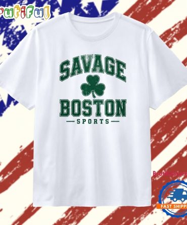 Savage Boston Sports Shamrock T Shirt