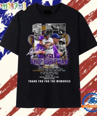 Skip Bertman Lsu Tigers Legend Memorial 1938 2026 Graphic T Shirt