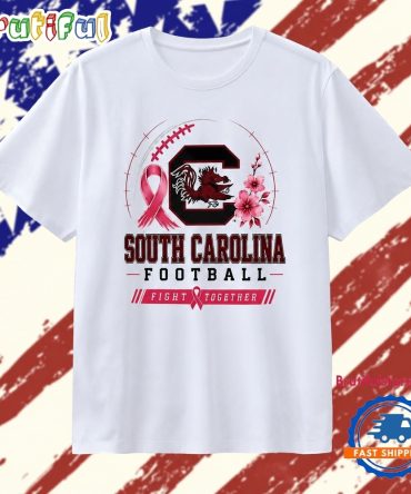 South Carolina Gamecocks Football Fight Together Breast Cancer Awareness T Shirt