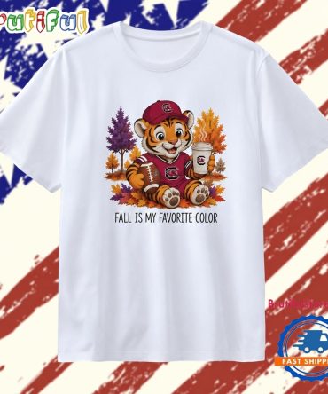 South Carolina Gamecocks Tiger Fall Is My Favorite Color T Shirt