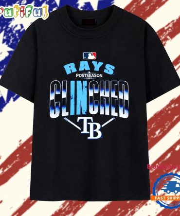 Tampa Bay Rays 2024 Postseason Clinched Vintage T Shirt
