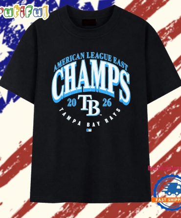 Tampa Bay Rays 2026 American League East Champs T Shirt