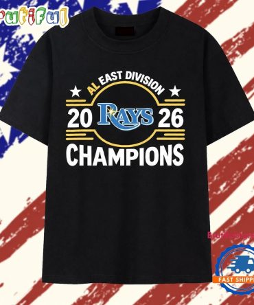 Tampa Bay Rays Baseball Al East Division 2026 Champions T Shirt