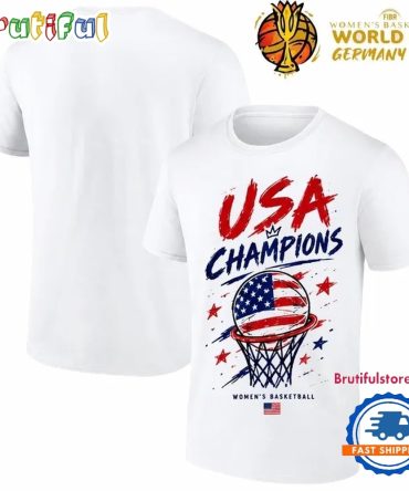 Team Usa Womens Basketball Fiba World Cup 2026 White T Shirt