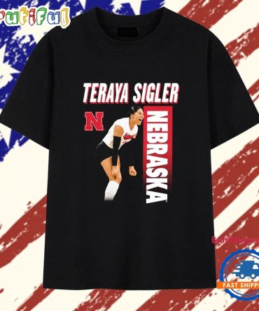 Teraya Sigler Pose Nebraska Volleyball T Shirt