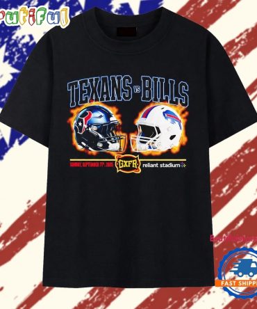 Texans Vs Bills Sunday September 13Th 2026 At Reliant Stadium T Shirt