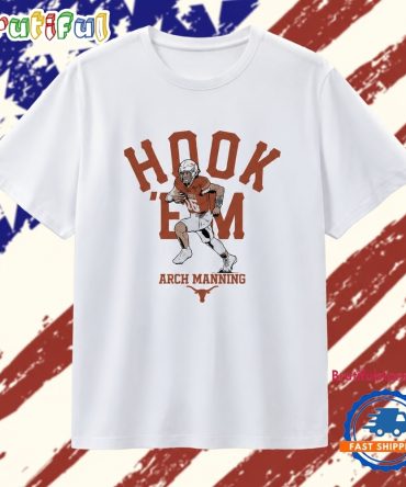 Texas Longhorns Arch Manning Hook ‘Em T Shirt