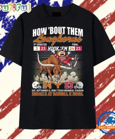 Texas Longhorns Hook Em Miracle At Darrell K Royal Graphic 2026 T Shirt