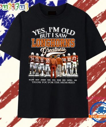 Texas Longhorns Legends Greatness Vintage Football T Shirt