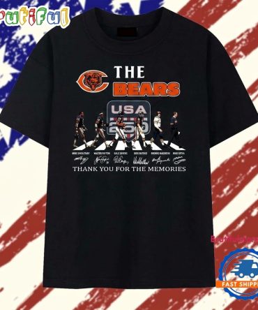 The Bears Usa 250 Vintage Abbey Road Signatures T Shirt