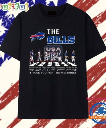 The Bills Usa 250 Abbey Road Legends Signatures Vintage T Shirt
