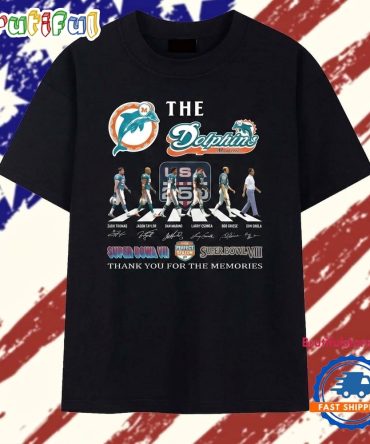 The Dolphins Usa 250 Abbey Road Super Bowl Champions Signatures T Shirt
