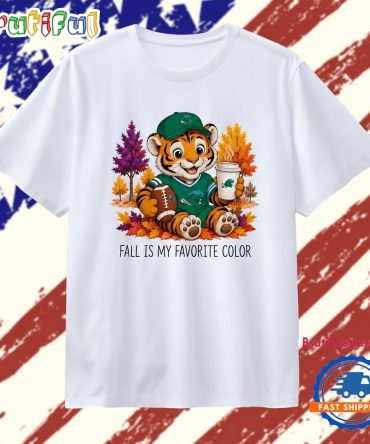 Tulane Green Wave Tiger Fall Is My Favorite Color T Shirt