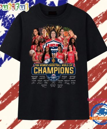 Usa Basketball Fiba Women'S World Cup Champions Signatures T Shirt