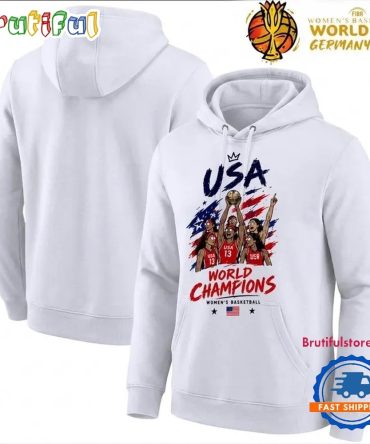 Usa Team Celebration Art Fiba Women’S Basketball World Cup Finals Hoodie