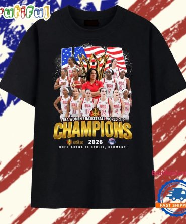 Usa Women'S Basketball 2026 Fiba World Cup Champions Berlin T Shirt