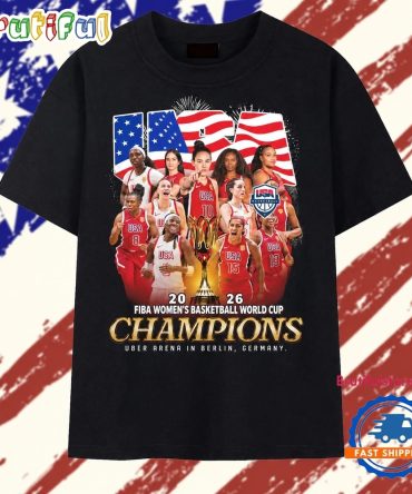 Usa Women'S Basketball Fiba World Cup Champions Vintage Graphic T Shirt